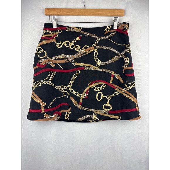 Women’s EP Pro Size 6 Black Skort with Chain Pattern - Picture 1 of 4